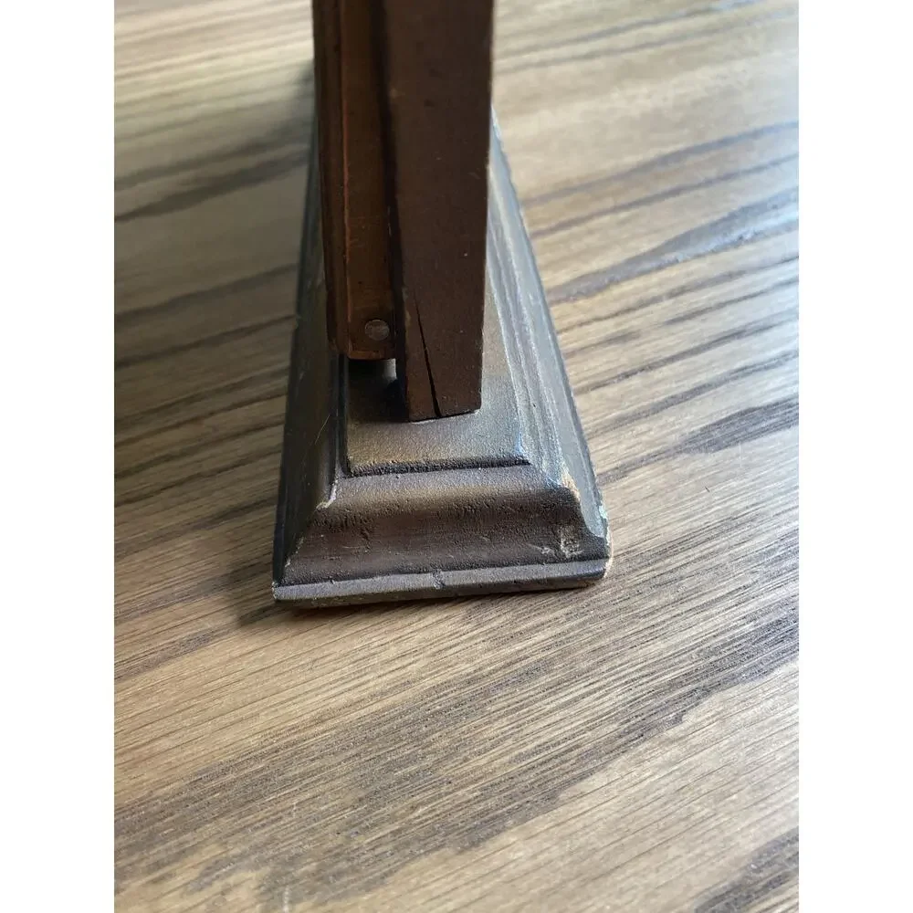 Antique Art Deco Wood Swing Frame Tabletop Picture Frame